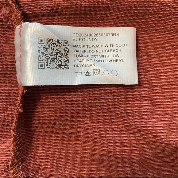 Cotton blend rust brown vest/top EUC S/M - Picture 4 of 6